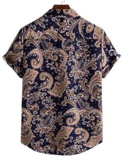 Manfinity RSRT Men Baroque Print Button Up Shirt