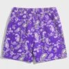 ROMWE Guys Paisley Print Drawstring Waist Shorts