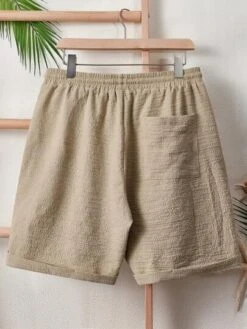 Manfinity RSRT Men Drawstring Waist Slant Pocket Shorts