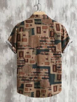 Manfinity RSRT Men Geo Print Shirt Without Tee