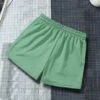 Manfinity Basics Men Solid Drawstring Waist Shorts