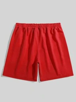 Manfinity Hypemode Men Drawstring Waist Slant Pocket Shorts