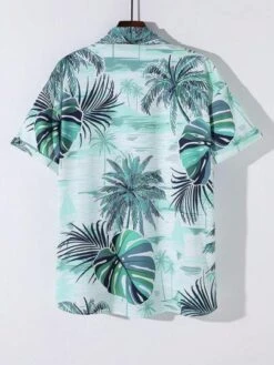 Manfinity Chillmode Men Random Tropical Print Shirt Without Tee