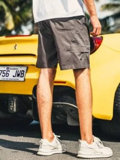 Men Slant Pocket Side Shorts