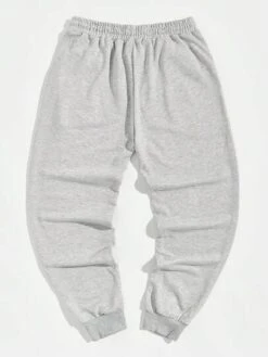 Manfinity Sporsity Men Letter Graphic Drawstring Waist Sweatpants