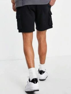 Men Flap Pocket Drawstring Waist Cargo Shorts