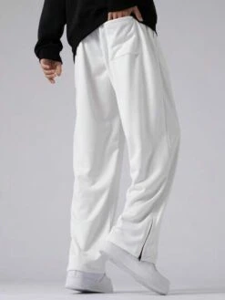 Manfinity Hypemode Men Drawstring Waist Split Hem Sweatpants