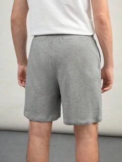 Manfinity Homme Men Cotton Drawstring Waist Seam Detail Shorts