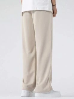 Manfinity Hypemode Men Letter Graphic Drawstring Waist Straight Leg Pants