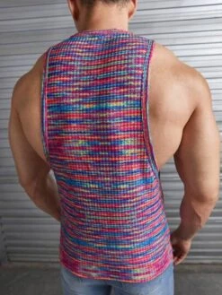 Manfinity Chillmode Men Space Dye Tank Top