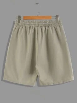 Manfinity EMRG Men Cartoon & Slogan Graphic Drawstring Waist Shorts