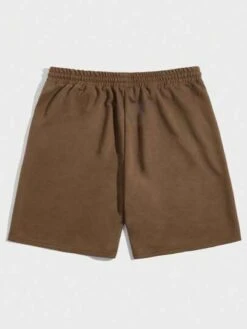 ROMWE Street Life Guys Cross Letter Graphic Drawstring Waist Shorts