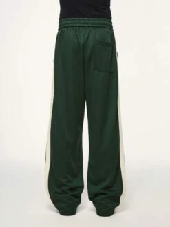 Men Contrast Side Seam Slant Pocket Drawstring Waist Pants