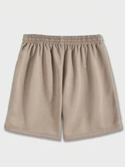 ROMWE Street Life Guys Skull & Letter Graphic Drawstring Waist Shorts