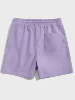 Manfinity Chillmode Men Coconut Tree Print Drawstring Waist Shorts