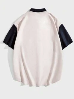 Manfinity Sporsity Men Letter Graphic Colorblock Shirt