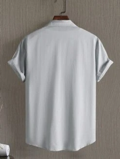 Manfinity Basics Men Solid Button Up Shirt Without Tee