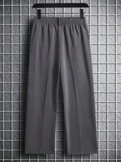 Manfinity Hypemode Men Slant Pocket Fold Pleated Pants