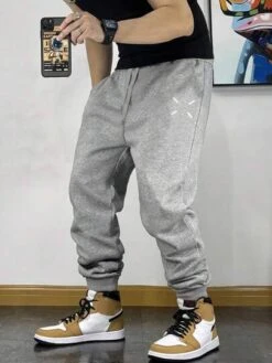 Manfinity Homme Men Drawstring Waist Sweatpants