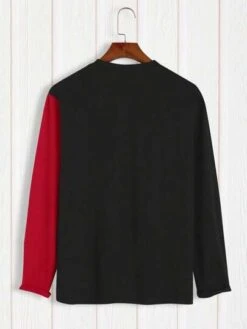 Manfinity Homme Men Letter Graphic Two Tone Tee