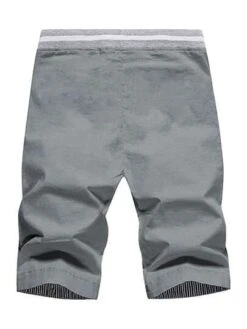 Men Striped Trim Drawstring Waist Shorts