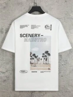 Manfinity Hypemode Men Slogan Graphic Drop Shoulder Tee