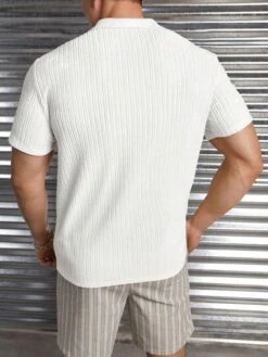 SHEIN Manfinity Homme Men Solid Polo Shirt