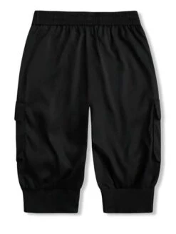 Manfinity Hypemode Men Contrast Tape Flap Pocket Drawstring Waist Cargo Pants