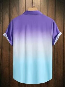 Manfinity Hypemode Men Ombre Button Up Shirt Without Tee