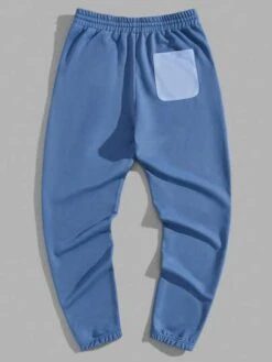 SHEIN Manfinity EMRG Men Color Block Drawstring Waist Sweatpants