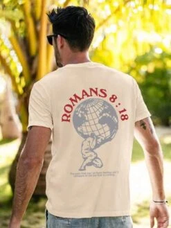 Men Slogan & Figure Graphic Tee