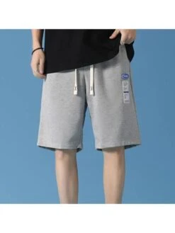 Men's Breathable Casual Beach Shorts, Fashion Outdoor Sports Shorts For Summer