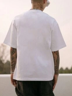 Men Letter & Cartoon Graphic Tee