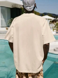 Men Car & Letter Graphic Tee