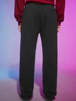 SHEIN Manfinity Fever City Men Drawstring Waist Straight Leg Pants