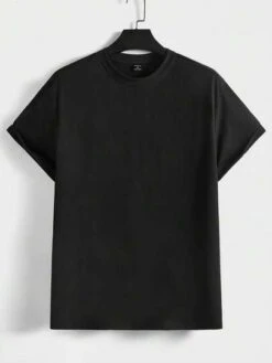 Men Japanese Letter & Wave Print Tee