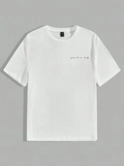 Manfinity RSRT Men Coconut Tree & Letter Graphic Tee