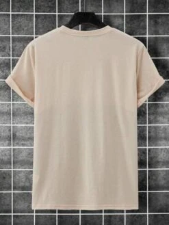 Men Letter Graphic Colorblock Tee